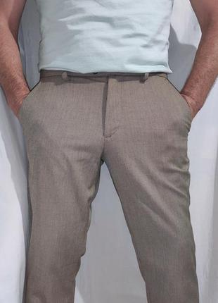 Стильные новые стоковые классические нарядные брюки брючины бренд.jack&amp;jones.л-хл.36-346 фото