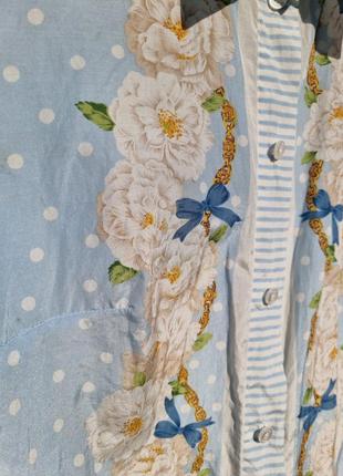 Сказочная шелковая блуза цветочный принт elegance laura ashley drada armani2 фото