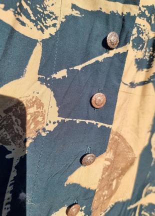 Дизайнерская шелк блуза ernst walder принт valentino versace dior3 фото