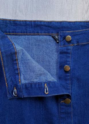 Юбка джинсовая на пуговицах 14-16 р-ру.8 фото