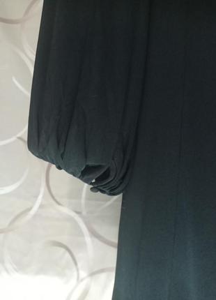 Платье миди черного цвета, щадящий трикотаж5 фото