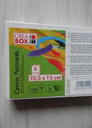 Набір полотен (6шт) crea box marabu 10,5х15см3 фото