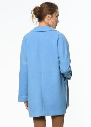 Стильное голубое пальто vero moda7 фото