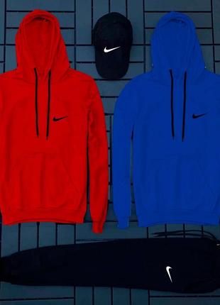 Спортивний комплект синьо червоний nike