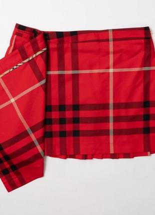 Burberry golf red novastar skirt женская юбка2 фото