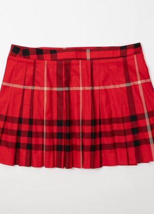 Burberry golf red novastar skirt женская юбка6 фото