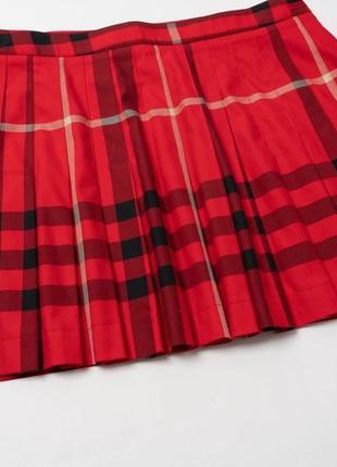 Burberry golf red novastar skirt женская юбка7 фото