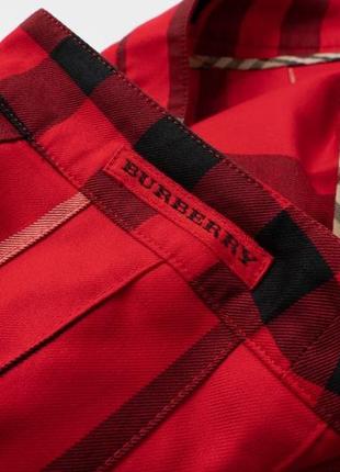 Burberry golf red novastar skirt женская юбка4 фото