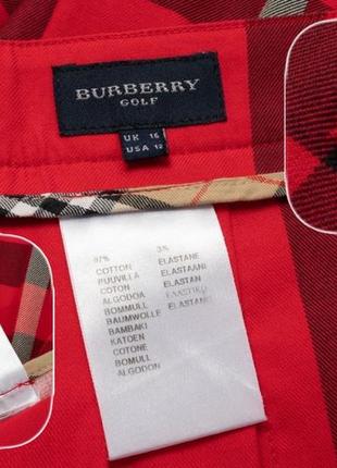 Burberry golf red novastar skirt женская юбка10 фото