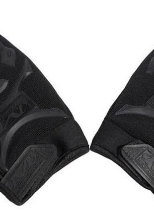 Тактические перчатки mechanix wear короткопальцевые утеплённые с защитой на косточки  чёрные  one size3 фото