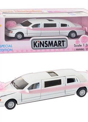 Машинка kinsmart "весільний лімузин"1 фото