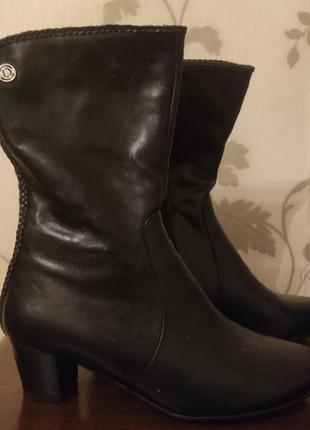 Полусапожки кожаные