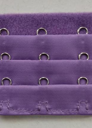 Удлинитель-расширитель спинки бюстгальтера 3 крючка фиолетовый2 фото