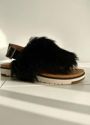 Ugg тапки меховые босоножки меховые оригинал1 фото