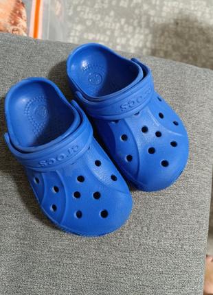 Кроксы c8 c9 crocs синие