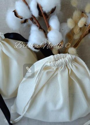 Еко мішок з бавовни 25*25 см, еко торбинка, мішок для зберігання/пакування