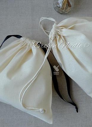 Еко мішок з бавовни 25*25 см, еко торбинка, мішок для зберігання/пакування