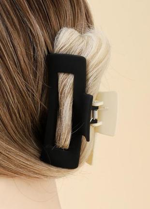 Крабик для волос крабик каучуковый двухсторонний краб заколка для волос зажим заколка резинка7 фото