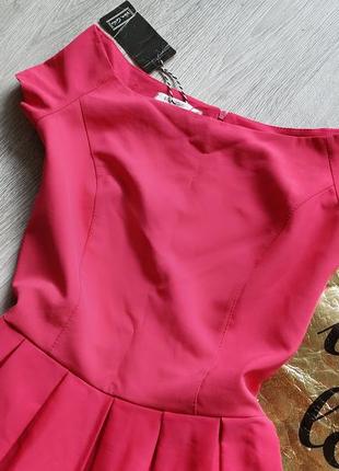 Розовое barbie платье с открытыми плечами / платье барби / розовое платье2 фото