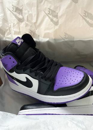 Кросівки nike air jordan retro high court purple4 фото