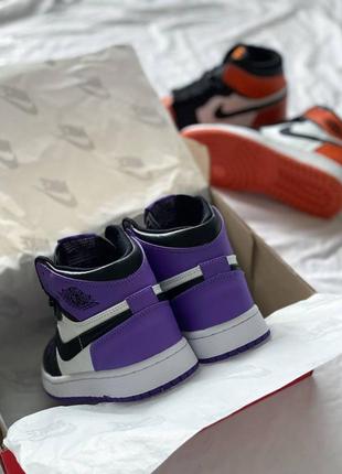 Кросівки nike air jordan retro high court purple10 фото