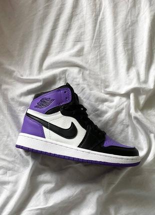 Кросівки nike air jordan retro high court purple2 фото