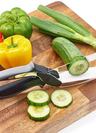 Универсальные кухонные ножницы clever cutter, универсальный нож для нарезки овощей и фруктов