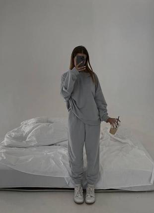 Спортивный костюм саитшот кофта джогеры спортивные брюки брюки серый