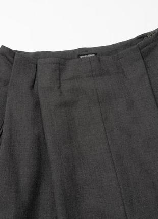 Giorgio armani vintage wool grey skirt женская юбка2 фото