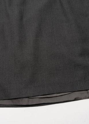 Giorgio armani vintage wool grey skirt женская юбка7 фото