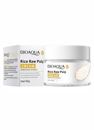 Крем для лица на основе риса bioaqua rice raw pulp cream