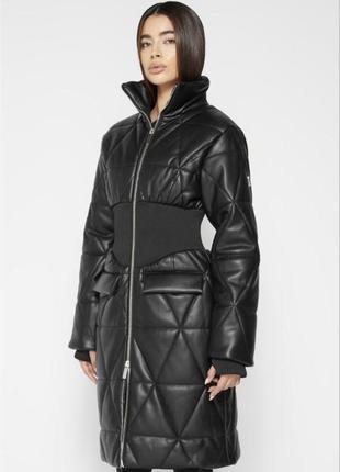 Зимняя куртка пальто из эко кожи maniere de voir