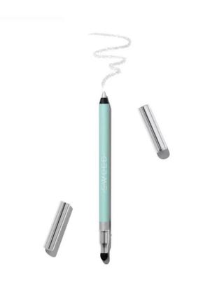 Роскошная подводка, металлически серый карандаш с растушвечивающей косточкой для глаз sweed euphoria silver