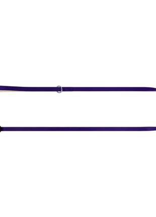 Повідець для собак шкіряний waudog classic, фіолетовий, хс (ш 12мм, довжина 122см)5 фото