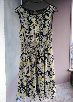 Красивое шифоновое платье от zara