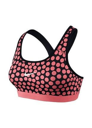 Фірмовий спортивний топ в горох для всіх видів спорту nike dri-fit оригінал.