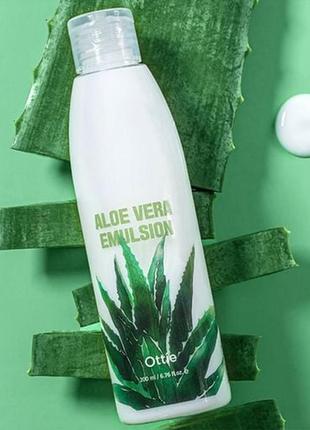 Емульсія для обличчя ottie aloe vera emulsion з екстрактом алое вера, 200 мл
