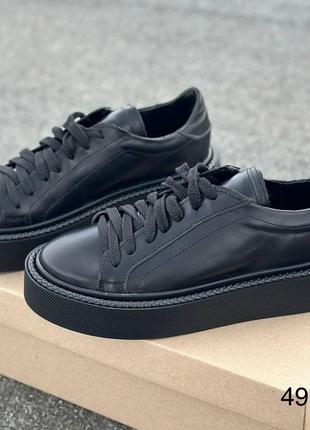 Кеди натуральна шкіра