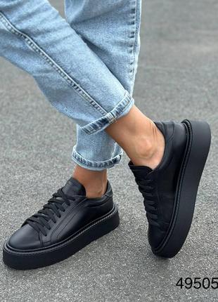 Кеди натуральна шкіра