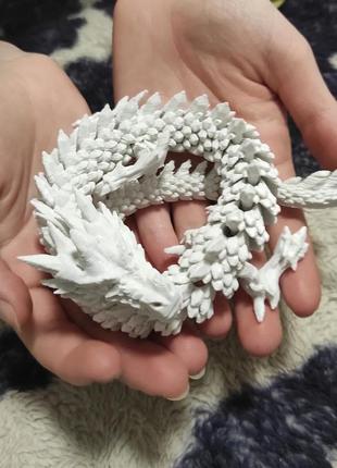 Белый китайский дракон - настоящий хранитель - 3d печать