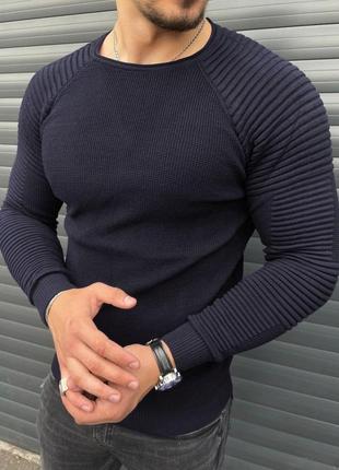 Кофта мужская теплая классическая jone бежевая свитер мужской весенний осенний пуловер5 фото