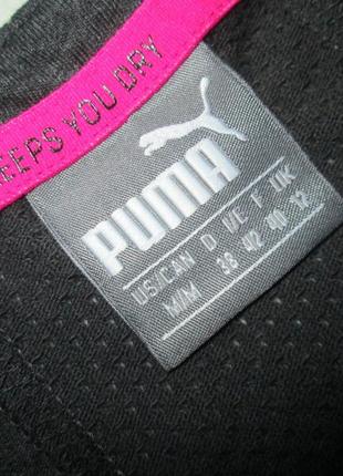 Фирменная спортивная футболка серый меланж с яркими вставками под резинку puma оригинал8 фото