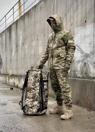 Рюкзак баул тактический большой армейский военный мужской tera пиксель камуфляж сумка тактическая8 фото