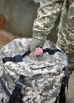 Рюкзак баул тактический большой армейский военный мужской tera пиксель камуфляж сумка тактическая9 фото
