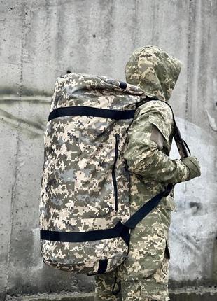Рюкзак баул тактический большой армейский военный мужской tera пиксель камуфляж сумка тактическая4 фото