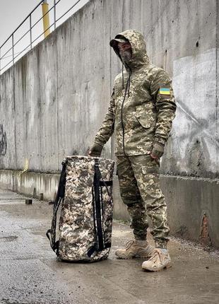Рюкзак баул тактический большой армейский военный мужской tera пиксель камуфляж сумка тактическая7 фото