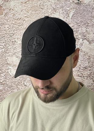 Кепка stone island cl летняя мужская женская синяя бейсболка стон айленд спортивная с регулятором размера4 фото