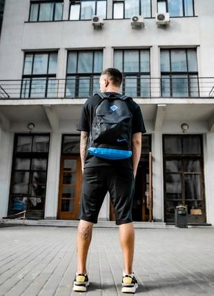 Рюкзак городской спортивный nike cl мужской женский черный-синий  портфель тканевый молодежный сумка найк3 фото