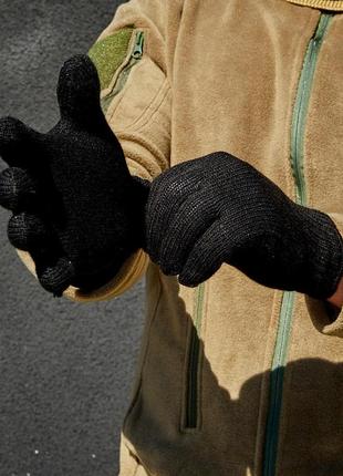 Шапка балаклава + перчатки комплект тактический skyd песочный-черный шапка хомут зимняя армейская военная9 фото
