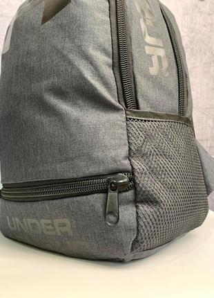 Рюкзак чоловічий жіночий under armour міський спортивний темно-сірий портфель андер армор повсякденний сумка2 фото